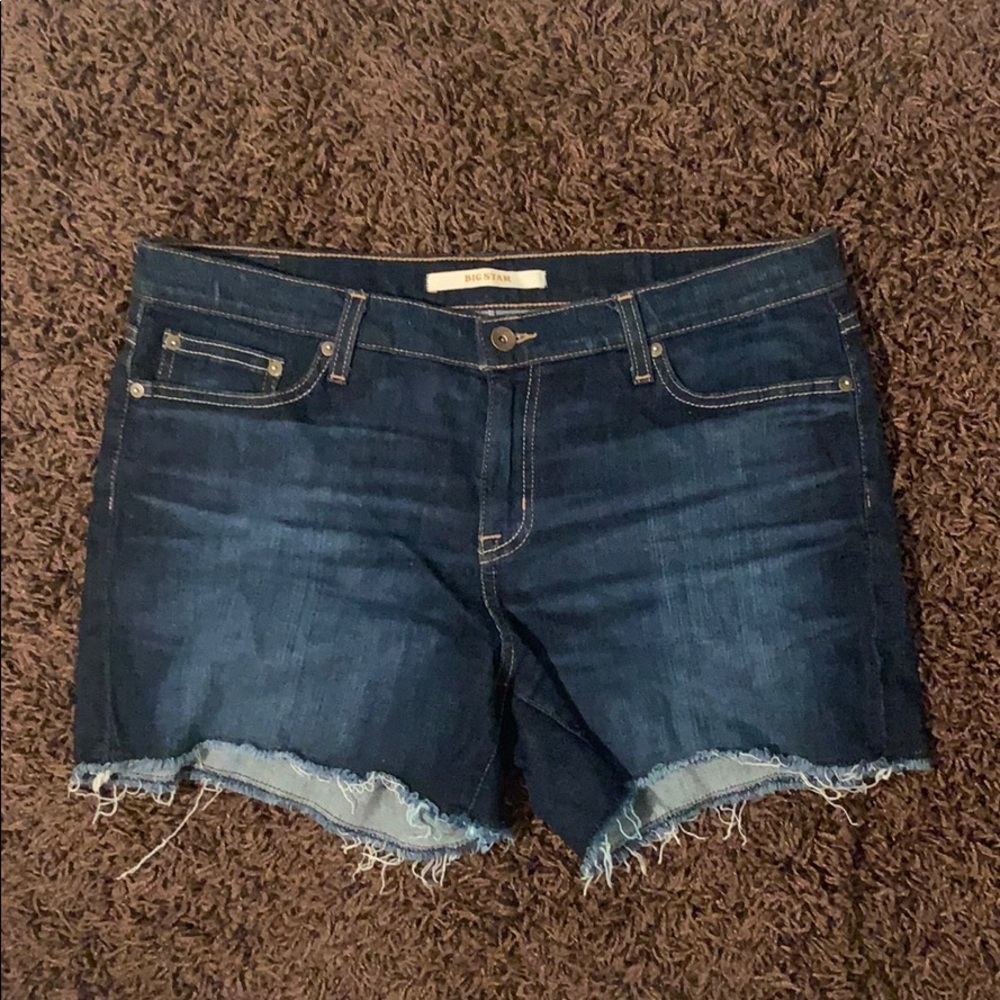 Plus size Jean cut off shorts
